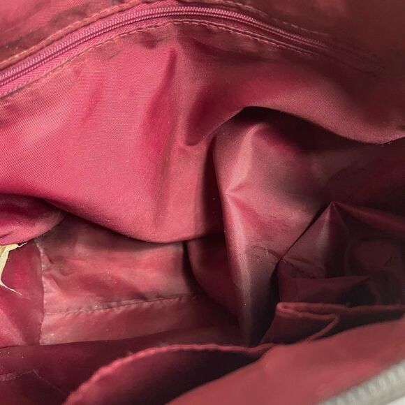 Hello kitty Sanrio Berry Patent quilted &face embroidery Satchel black straps - Picture 13 of 16